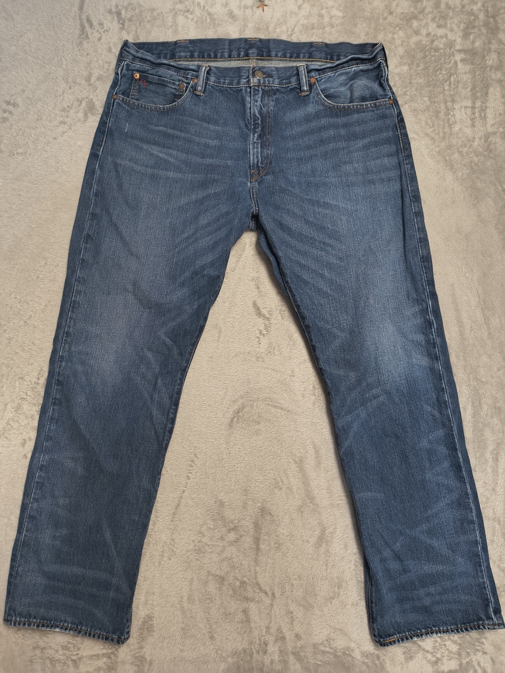 Polo Ralph Lauren Classic 867 Jeans Men's 38x32 Straight Leg Medium Wash Denim